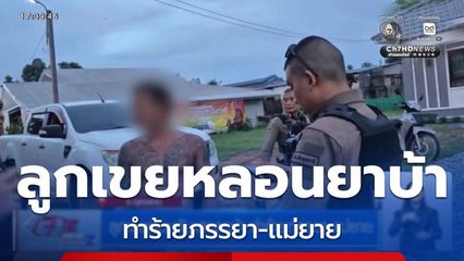 ลูกเขยหลอนยาบ้า ทำร้ายภรรยา-แม่ยาย