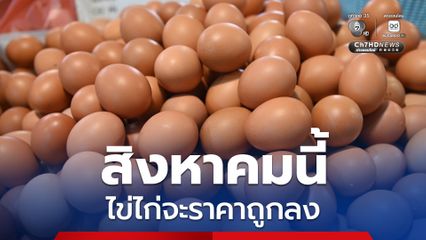 “พาณิชย์” คาดการณ์ ราคาไข่ไก่ปรับลดลงเดือน ส.ค.นี้
