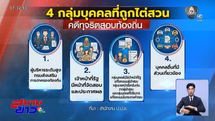 ป.ป.ช.ยกคดีโกงสอบท้องถิ่น เป็นคดีพิเศษ