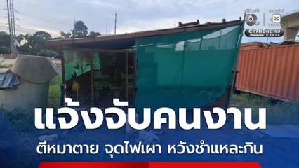 หนุ่มเมืองแกลง แจ้งจับคนงาน ตีหมาดับ-จุดไฟเผา หวังชำแหละกิน