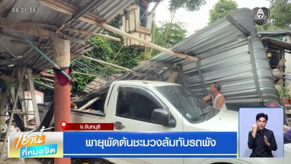 ฝนฟ้าอากาศเช้านี้ 14 ก.ค.69 | พายุพัดต้นชะมวงล้มทับรถพัง จ.จันทบุรี