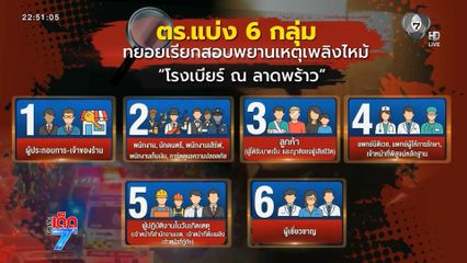 หลักฐานชี้ต้นเหตุเพลิงไหม้ มาจากบนเพดาน