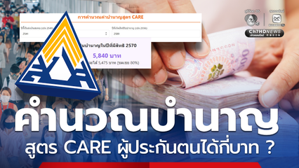ทดลองคำนวณบำนาญสูตร CARE อนุมัติแล้ว! ผู้ประกันตนได้กี่บาท