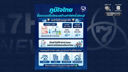 รัฐบาลรื้อโครงสร้างค่าไฟ แยกไฟทางออกจากบิลไฟบ้าน ลดค่าไฟบ้าน 200 หน่วยแรก