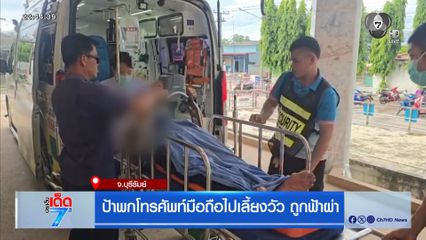 ป้าพกโทรศัพท์มือถือไปเลี้ยงวัว ถูกฟ้าผ่า