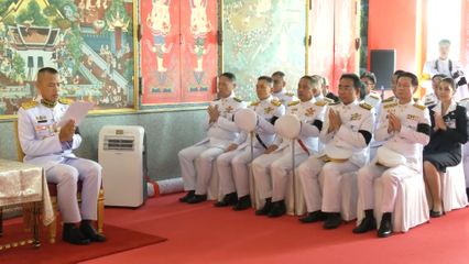 ผู้แทนพระองค์ ไปในการถวายเทียนพรรษา และเครื่องสังฆทานพระราชทาน ณ วัดศาลพันท้ายนรสิงห์ จังหวัดสมุทรสาคร