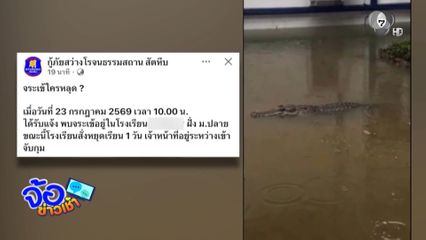 แตกตื่นทั้งโรงเรียน ลือจระเข้โผล่