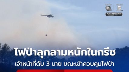 ไฟป่าลุกลามหนักบนเกาะครีต ประเทศกรีซ เจ้าหน้าที่ดับเพลิงเสียชีวิตอย่างน้อย 3 นาย ขณะเข้าควบคุมไฟป่า