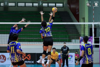 ประมวลภาพ วอลเลย์บอลนักเรียน แชมป์กีฬา 7HD 2026 : เทศบาลบ้านสามเหลี่ยม พบ นวมินทราชูทิศ มัชฌิม