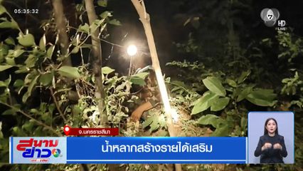 น้ำหลากสร้างรายได้เสริม