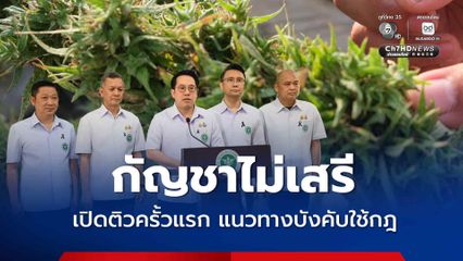 สธ. แจงแนวทางบังคับใช้กฎหมายคุมกัญชาทิศทางเดียวกันทั่ว ปท.
