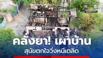 หนุ่มคลั่งยา! เผาบ้านวอด สุนัขข้างบ้านตกใจ วิ่งหนีเตลิดไม่ทราบชะตากรรม