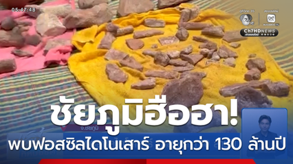 พบฟอสซิลไดโนเสาร์ อายุกว่า 130 ล้านปี จ.ชัยภูมิ