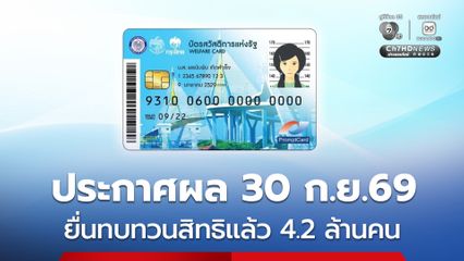 อัปเดต บัตรสวัสดิการฯ คนผ่านเกณฑ์อีกกว่า 7.9 แสนคน ยังไม่ยืนยันตัวตน e-KYC