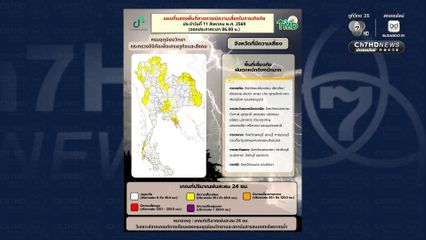 ฝนตกมากและหนักต่อเนื่องถึง 14 ส.ค. สูงสุด 70%