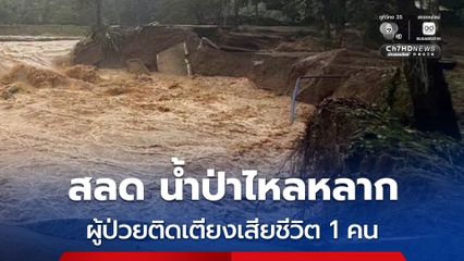 สลด ฝนตกหนัก น้ำป่าไหลหลาก จ.น่าน ผู้ป่วยติดเตียงเสียชีวิต 1 คน เข้าช่วยเหลือไม่ทัน