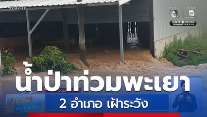 ฝนฟ้าอากาศเช้านี้ 20 ส.ค.69 | 2 อำเภอ เฝ้าระวังน้ำท่วมพะเยา 