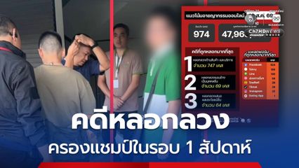กวาดล้างชายแดน ! คดีหลอกลวงครองแชมป์อันดับ 1 ในรอบสัปดาห์