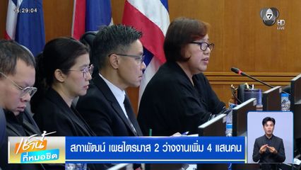 สภาพัฒน์ เผยไตรมาส 2 ว่างงานเพิ่ม 4 แสนคน