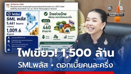 เคาะงบรวมเกือบ 1,500 ล้านบาท  ดันโครงการ SML พลัส ครอบคลุมทั่วประเทศ พร้อมอัดฉีด "ไทยช่วยไทย เพิ่มทุน ดอกเบี้ยคนละครึ่ง" ครั้งที่ 3