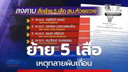 ย้าย ตร. 5 เสือห้วยขวาง เหตุทลายผับเถื่อน