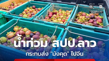 น้ำท่วม สปป.ลาว กระทบส่งออก “มังคุด” ไปจีน “พาณิชย์” ปรับแผนขนส่งทางราง หวังพยุงราคา แแก้ปัญหาผลผลิตตกค้าง