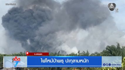 ไฟไหม้ป่าพรุปะทุ ลามหนัก จ.สงขลา