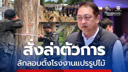 สุชาติ สั่งล่าตัวการใหญ่ตั้งโรงงานเถื่อนแปรรูปไม้