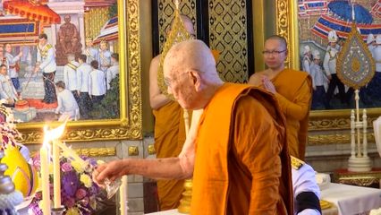 สมเด็จพระอริยวงศาคตญาณ สมเด็จพระสังฆราช สกลมหาสังฆปริณายก ทรงเป็นประธานในพิธีเจริญพระพุทธมนต์และพิธีเททองหล่อพระนิรันตราย และพระสัมพุทธพรรณี