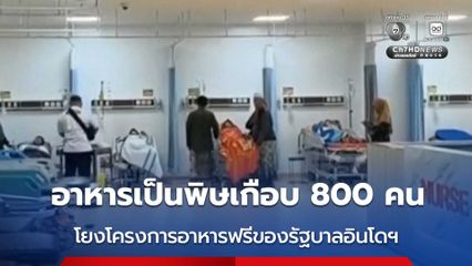 อินโดนีเซีย ผู้ป่วยอาหารเป็นพิษพุ่งเกือบ 800 คน เกี่ยวข้องกับโครงการอาหารฟรีของรัฐบาล