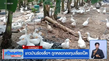 ชาวบ้านร้องสื่อฯ ถูกหลอกลงทุนเลี้ยงเป็ด