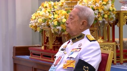 ประธานองคมนตรี เป็นผู้แทนพระองค์ ออกรับประธานคณะกรรมการโอลิมปิคแห่งประเทศไทย ในพระบรมราชูปถัมภ์ กรรมการโอลิมปิคแห่งประเทศไทยฯ เจ้าหน้าที่และนักกีฬาทีมชาติไทย เข้ารับโอวาทเพื่อความเป็นสิริมงคล ในโอกาสจะเดินทางไปร่วมการแข่งขันกีฬาเอเชี่ยนเกมส์