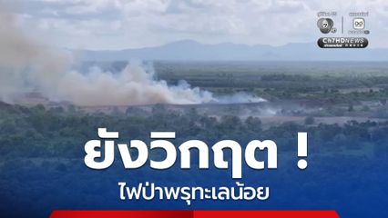 ไฟป่าพรุทะเลน้อย ยังวิกฤต พบยังมีชาวบ้านแอบลักลอบเผาทำปะทุซ้ำ 3 จุด จนท. เร่งสกัดกันไฟลุกลาม