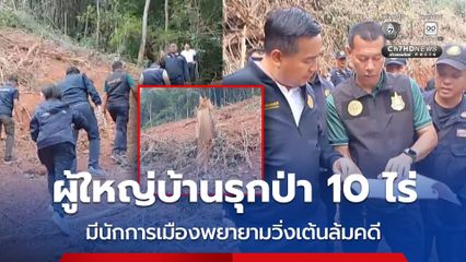 ผู้ใหญ่บ้านบุกรุกป่าสงวนแห่งชาติ 10 ไร่ มีนักการเมืองพยายามวิ่งเต้นล้มคดี