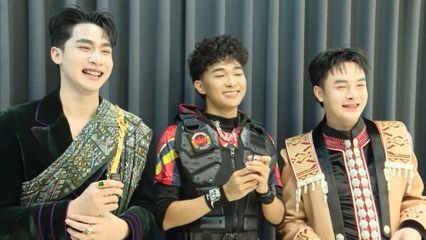 3 หนุ่ม เวฟ-ไดมอนด์-อาร์มน้อย พร้อมโชว์ความว้าว ในรายการ บัลลังก์หมอลำ